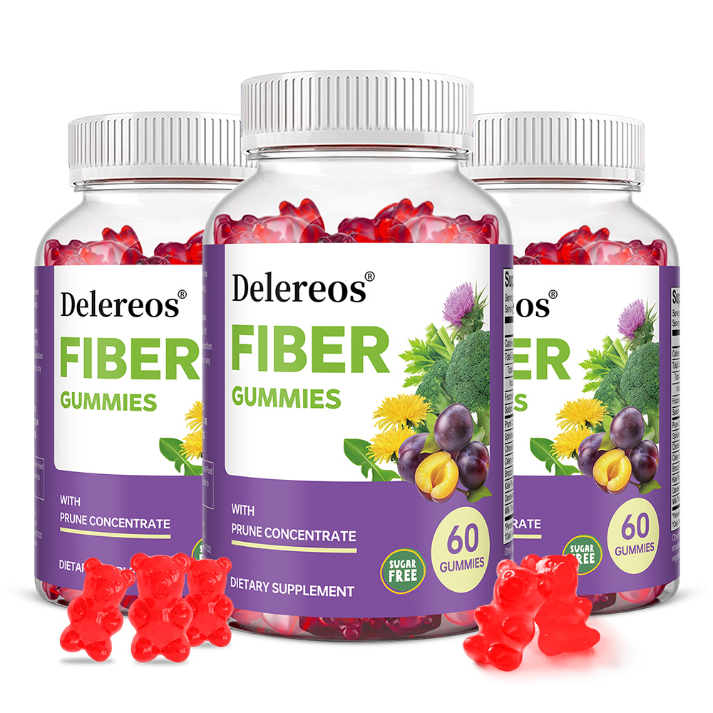 Health Wellness Gummies - Zuckerfreie Präbiotische Ballaststoff-Gummibärchen mit Probiotika, Unterstützt