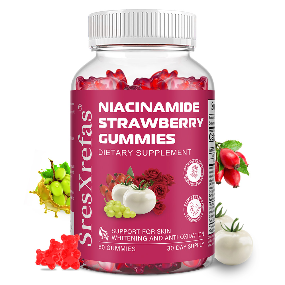 Health Wellness Gummies - Niacinamid (Vitamin B3) Gummibärchen, Unterstützt Energieproduktion,