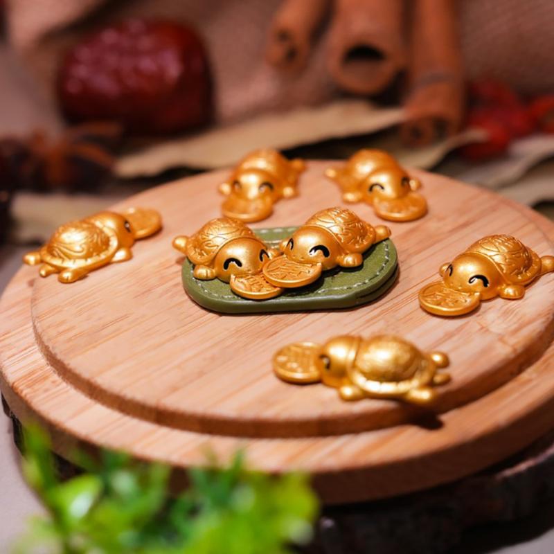 Longevity Health & Wellness Hotel Adults Only - Mini Goldene Geldbissende Schildkröten-Geldbörse Talisman Feng